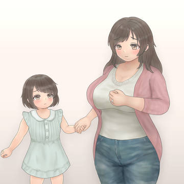 「えへへ……おかあさんといっしょ！いつも一緒で私嬉しい！」