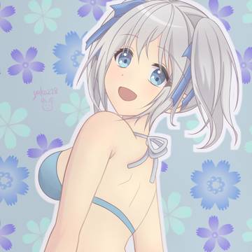 水着女子！