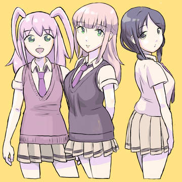 きれい処三人娘(わたモテ)