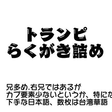 トランピらくがき詰め