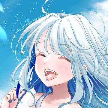 夏空に溶ける笑顔