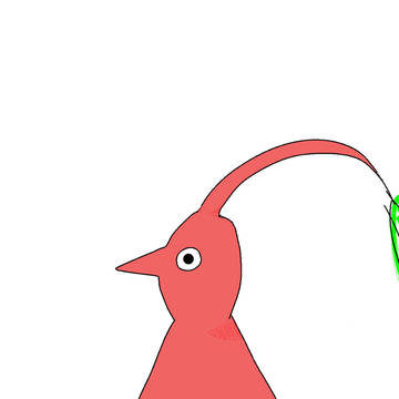 適当にダンドリの魔術を使って描いた赤ピクミン