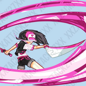 Pink Swords-Woman