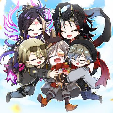 Luxiem will always be 5 💜💛🧡❤️💙