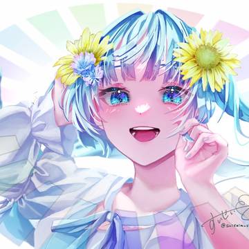初音ミク生誕祭  メルトのイメージで描いた〜