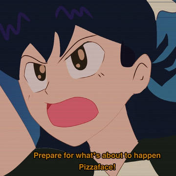Peppina but in a 90’s anime
