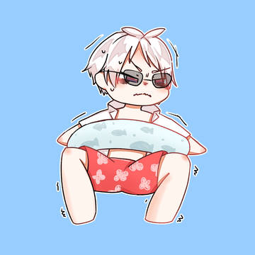 浮き輪はだんだんずり落ちてくる