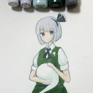 幽人の庭師、ふわふわ半霊