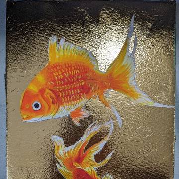 金箔　金魚