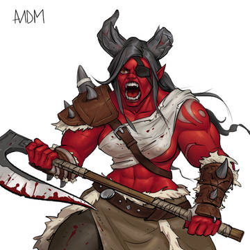 Tiefling Giant Barbarian