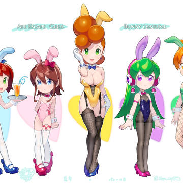 🐵👧×🐰👯‍♀️