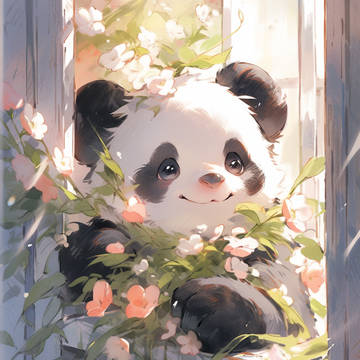 熊猫我好像感觉到,有人在窗外看我?