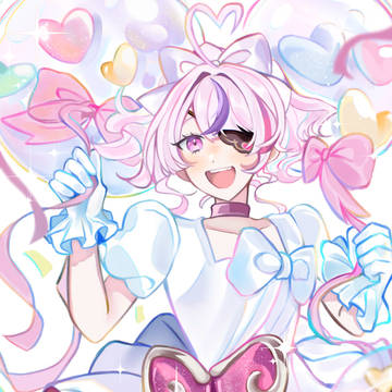 可愛いハートの風船を持ったマリア様☺️💖
