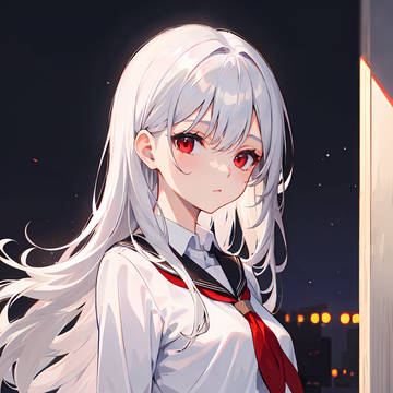 夜のアサガオ
