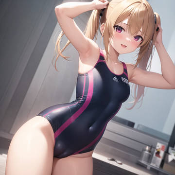 (AI生成)スク水&少女