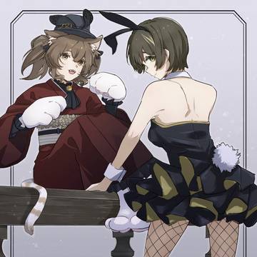 ミケとゆきのこ