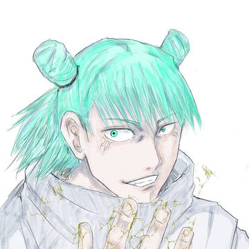 鹿紫雲一描きました