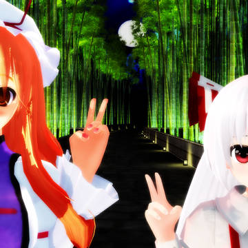 藤原 妹紅さんと八雲 紫さん