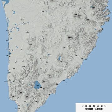 勘察加地図:知布加郡・土賛別郡