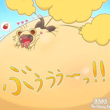 レヴィくん特大焼き芋膨張[閲覧注意]