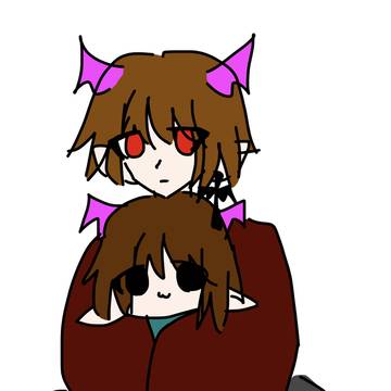 暖を取り合うレイとルカ