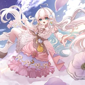 眠鈴 冬花1周年記念イラスト