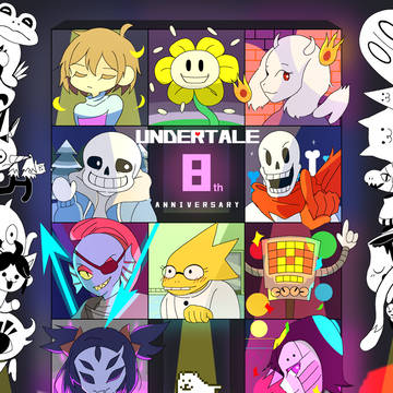 UNDERTALE八周年記念イラスト