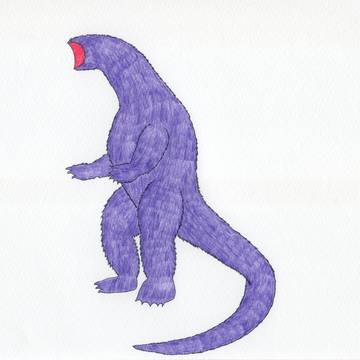 「クレヨンしんちゃん エスパー兄妹」に登場した怪獣を描いてみた。