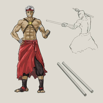 initial character design