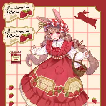いちごジャムうさぎ