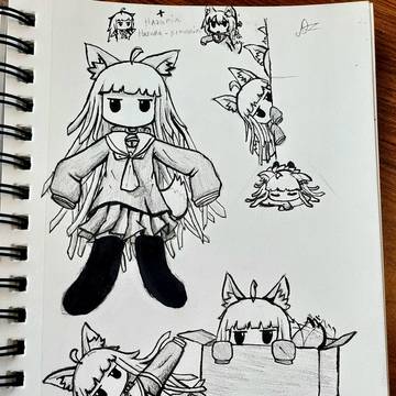 Hazuka cosplays Kemonomimi-chan