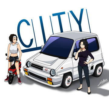 ホンダシティターボⅡとモトコンポ