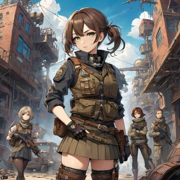 Militery girls 2 (steampunk)