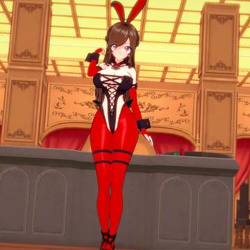 horny Bunny girl