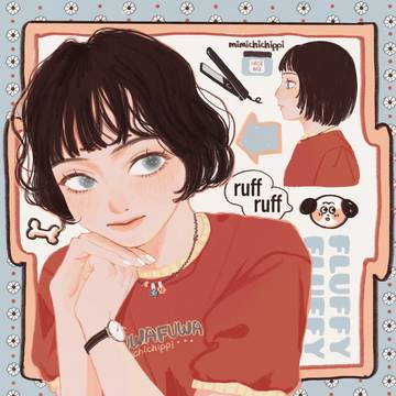 ふわふわ子犬ヘア🐶🦴