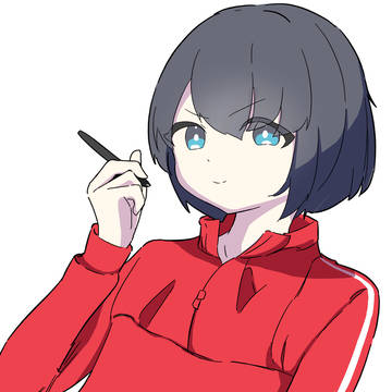 少女お絵描き中