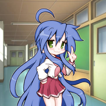 泉こなた誕生会で描いたこなたん