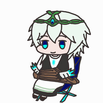 カンテレを弾く宿木冰樺