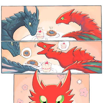 竜とケーキ