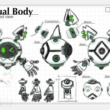 【オリジナル】ナビっぽいロボ