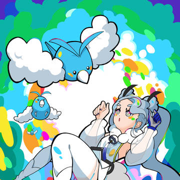 チルットとひこうミク