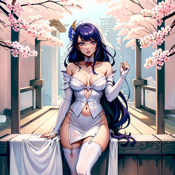 Raiden Shogun in Wedding Dress