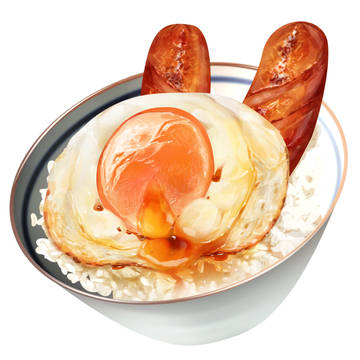 目玉焼きごはん