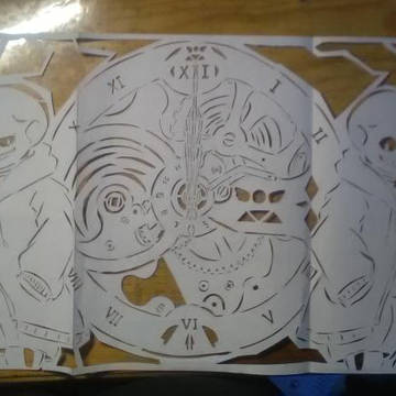 Sans时间悖论剪纸