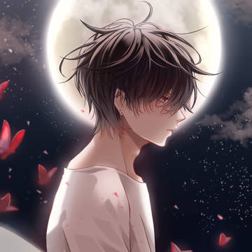 彼岸花と黒髪男子