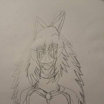 Drawing a picture of a dog fox