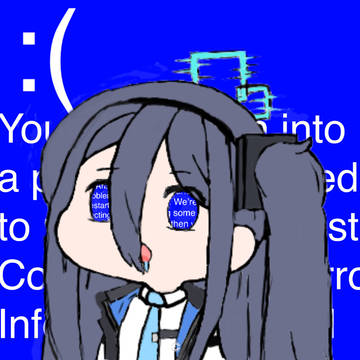 블루스크린 뜬 아리스