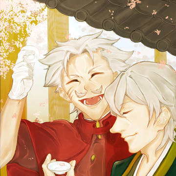 友と🌸🍶