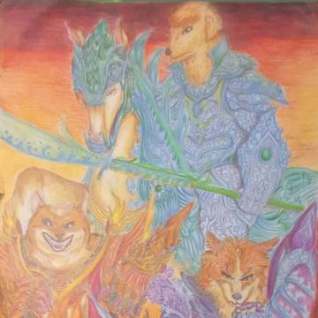 Three warrior in naga armor form