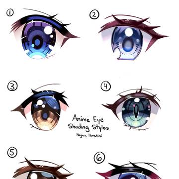 Anime Eye Shading Styles